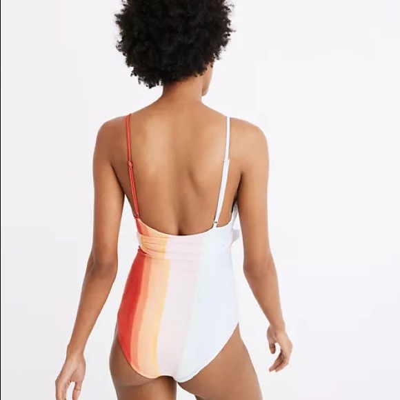 Mara Hoffman Rainbow Isolde Wrap Swimsuit - Large - Picture 2 of 4